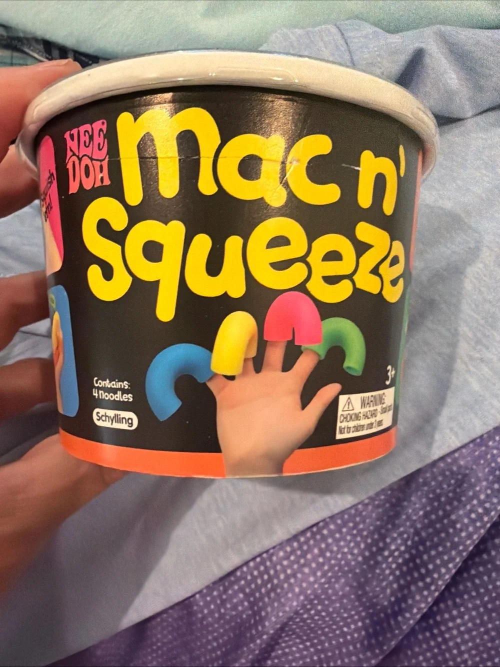 Nee Doh Mac n' Squeeze Play Set - Yellow, Blue, Pink, Green